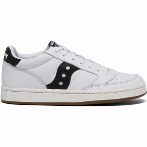 White / Black Saucony Jazz Court Men's Sneakers | Philippines S76319-T38