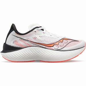 White / Black / Red Saucony Endorphin Pro 3 Women's Running Shoes | Philippines S71439-E43