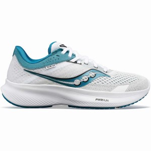 White / Blue Saucony Ride 16 Women's Running Shoes | Philippines S53718-K58