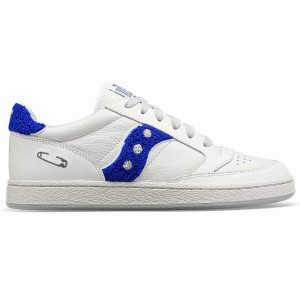 White / Blue Saucony X Maybe Tomorrow Jazz Court Varsity Women's Sneakers | Philippines S71963-K93