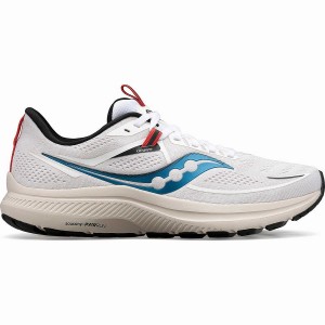 White / Brown Saucony Omni 21 Men's Running Shoes | Philippines S82135-J39