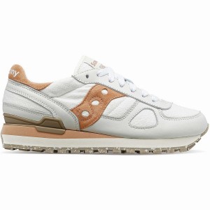 White / Brown Saucony Shadow Original Women's Sneakers | Philippines S32986-J59