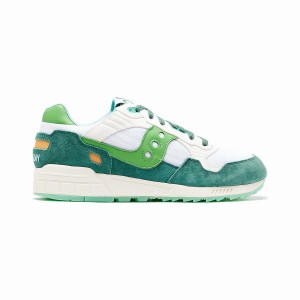 White / Green Saucony Shamrock Shadow 5000 Women's Sneakers | Philippines S50463-X06