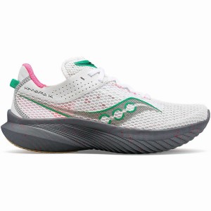 White / Grey Saucony Kinvara 14 Women's Running Shoes | Philippines S30957-C31