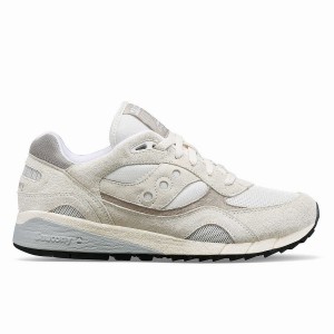 White / Grey Saucony Shadow 6000 Men's Sneakers | Philippines S78612-Y34