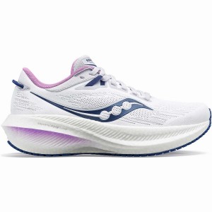 White / Indigo Saucony Triumph 21 Women's Running Shoes | Philippines S96320-U08