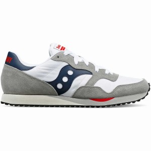 White / Navy Saucony DXN Trainer Men's Sneakers | Philippines S34768-F69