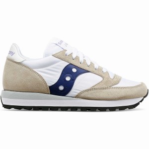 White / Navy Saucony Jazz Original Women's Sneakers | Philippines S09823-U90