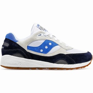 White / Navy / Blue Saucony Shadow 6000 Men's Sneakers | Philippines S56073-R90