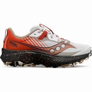 White / Orange Saucony Endorphin Edge Women's Running Shoes | Philippines S93857-K36