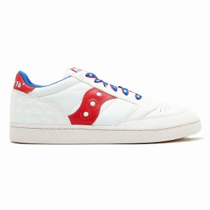 White / Red Saucony Jazz Court 1776 Men's Sneakers | Philippines S78360-X74