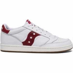 White / Red Saucony Jazz Court Men's Sneakers | Philippines S93625-Z04