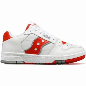 White / Red Saucony Spot-Bilt™ Sonic Low Men's Sneakers | Philippines S04372-P59