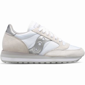 White / Silver Saucony Jazz Triple Women's Sneakers | Philippines S27853-W08