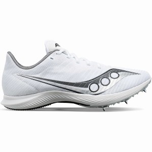 White / Silver Saucony Velocity MP Women's Track Spikes | Philippines S38970-U40