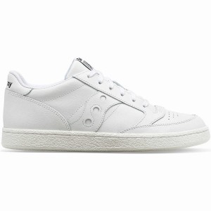 White / White Saucony Jazz Court PU Women's Sneakers | Philippines S76348-W71