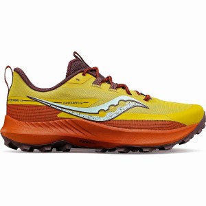 Yellow Saucony Peregrine 13 Men's Running Shoes | Philippines S07836-Z04