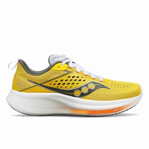 Yellow Saucony Ride 17 Men's Running Shoes | Philippines S96738-S20