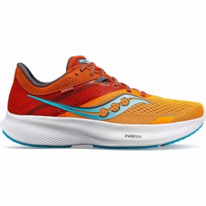 Yellow / Orange Saucony Ride 16 Wide Men's Running Shoes | Philippines S03247-L91