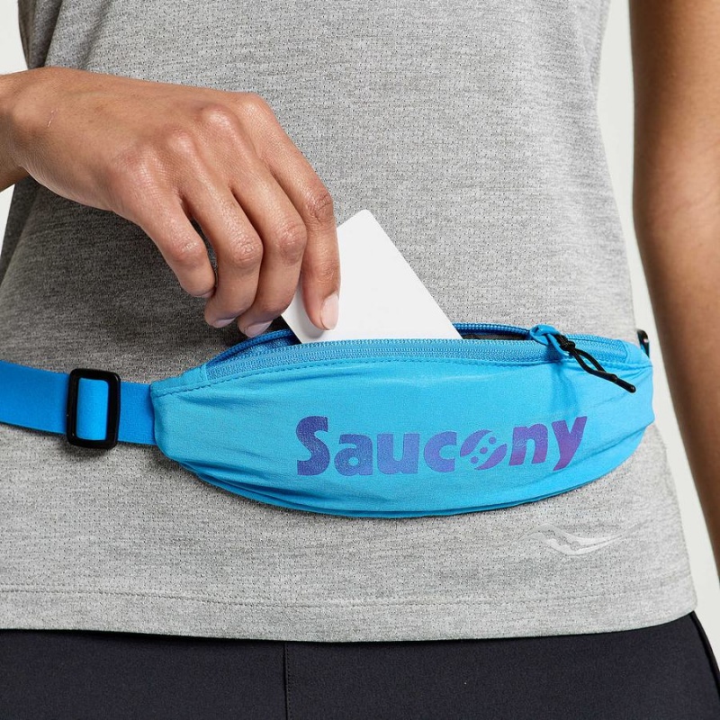 AZURE Saucony Outpace Run Belt Men's Belt Bags | Philippines S56890-S94