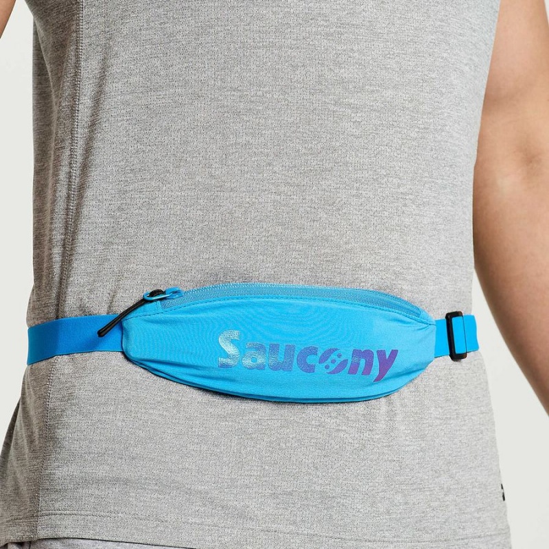 AZURE Saucony Outpace Run Belt Men's Belt Bags | Philippines S56890-S94