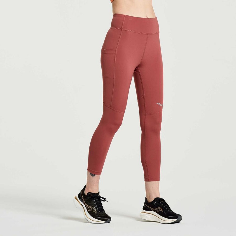 Apple Butter Saucony Fortify Cropt Women's Tight | Philippines S94801-M93