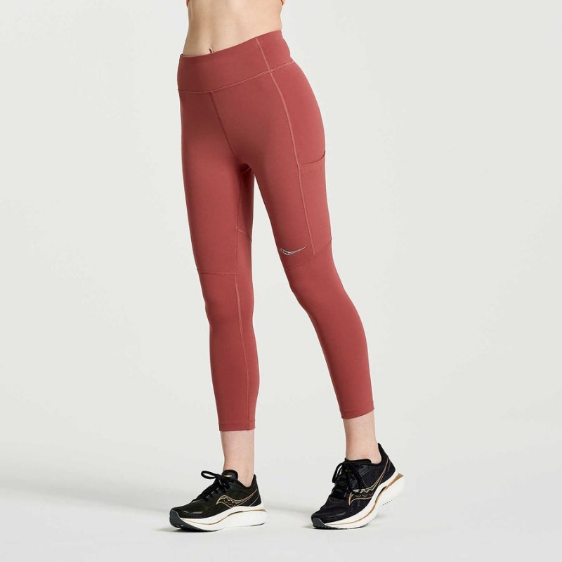 Apple Butter Saucony Fortify Cropt Women's Tight | Philippines S94801-M93