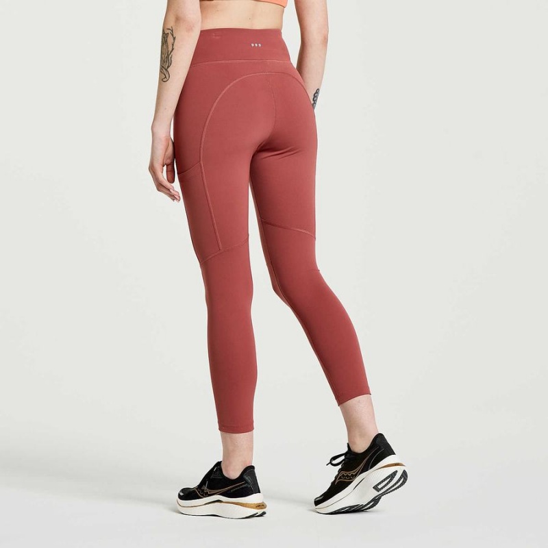 Apple Butter Saucony Fortify Cropt Women's Tight | Philippines S94801-M93