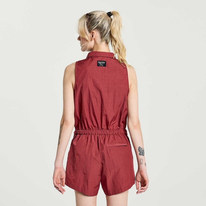 Apple Butter Saucony Unwind Romper Women's Jumpsuit | Philippines S81025-Q92