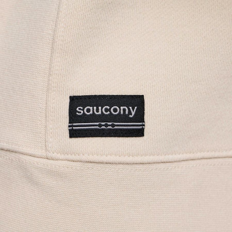 Beige Saucony Recovery Crew Men's Sweatshirt | Philippines S69153-U24