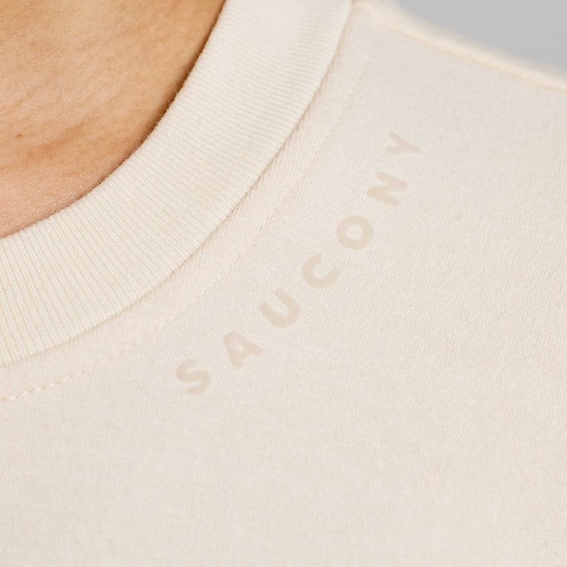 Beige Saucony Recovery Crew Women's Sweatshirt | Philippines S80956-G15