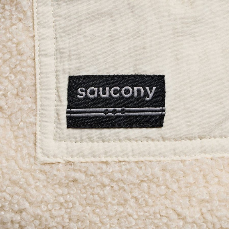 Beige Saucony Recovery Sherpa Men's Pullover | Philippines S32706-P78