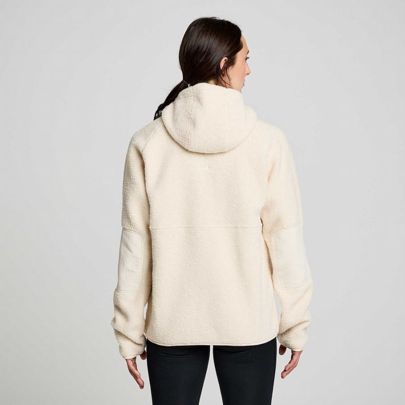 Beige Saucony Recovery Sherpa Women's Pullover | Philippines S04572-X92