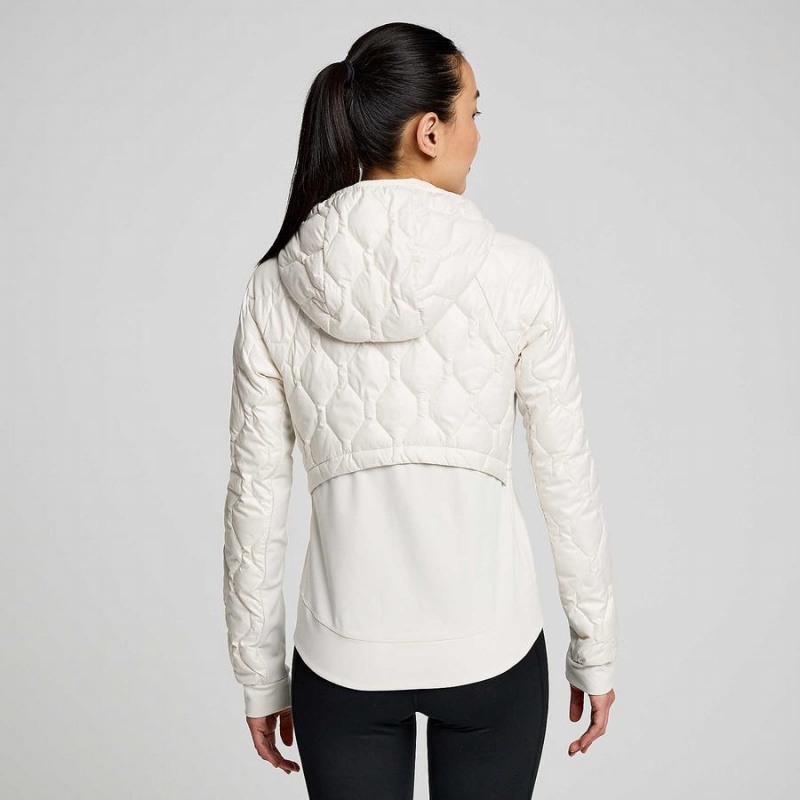 Beige Saucony Solstice Oysterpuff Women's Jackets | Philippines S26153-D16