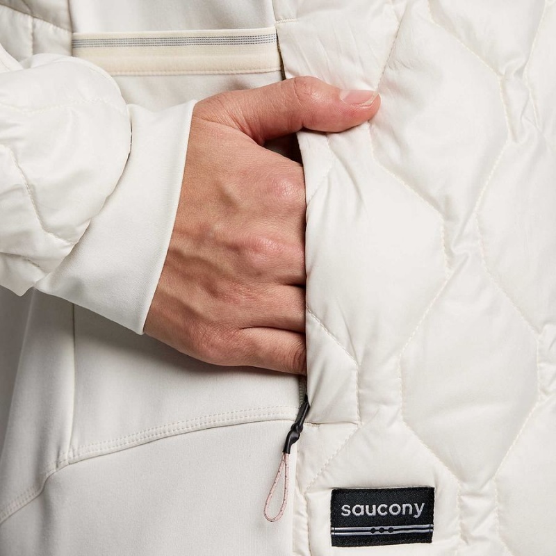 Beige Saucony Solstice Oysterpuff Women's Jackets | Philippines S26153-D16