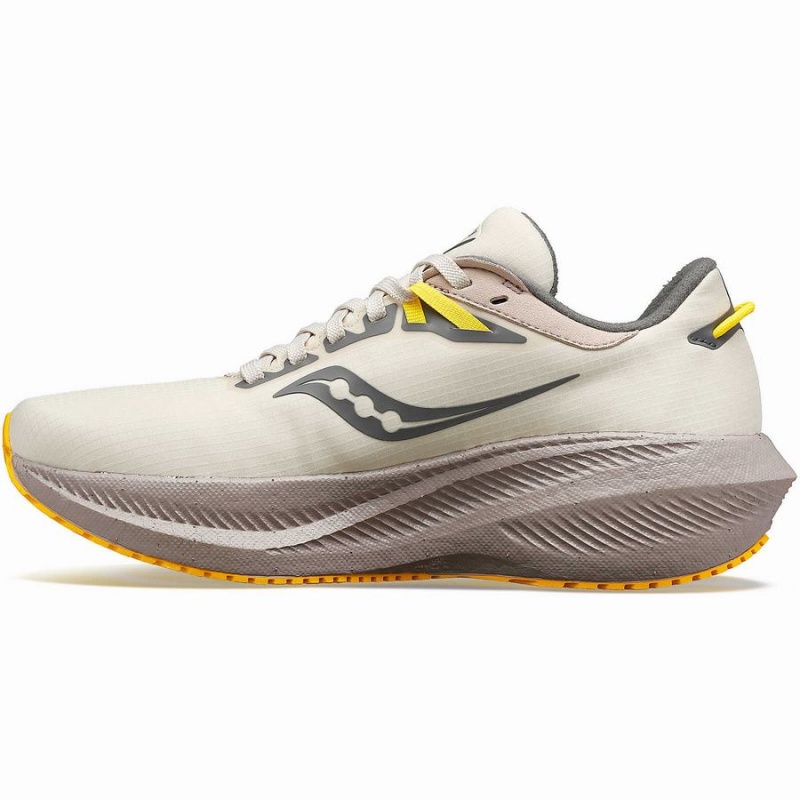 Beige Saucony Triumph 21 RUNSHIELD Women's Walking Shoes | Philippines S70284-B91