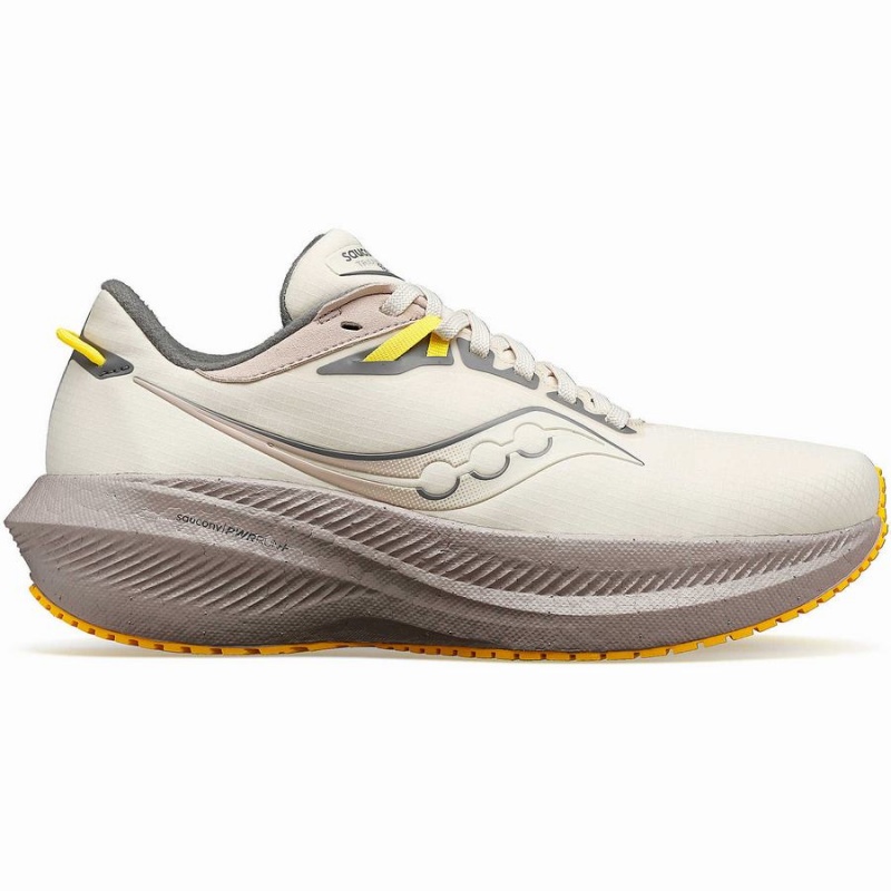 Beige Saucony Triumph 21 RUNSHIELD Women\'s Walking Shoes | Philippines S70284-B91