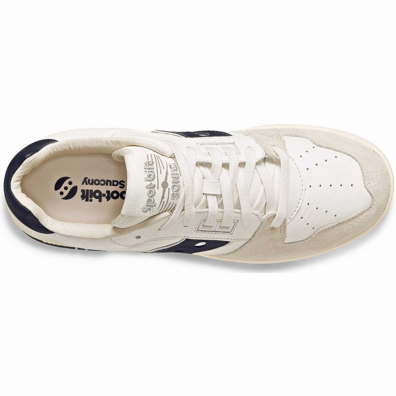 Beige / Blue Saucony Spot-Bilt™ Sonic Low Premium Men's Sneakers | Philippines S69201-E40