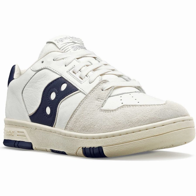 Beige / Blue Saucony Spot-Bilt™ Sonic Low Premium Men's Sneakers | Philippines S69201-E40