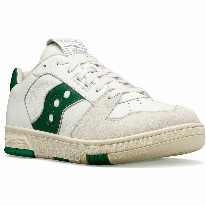 Beige / Green Saucony Spot-Bilt™ Sonic Low Premium Women's Sneakers | Philippines S57126-T68