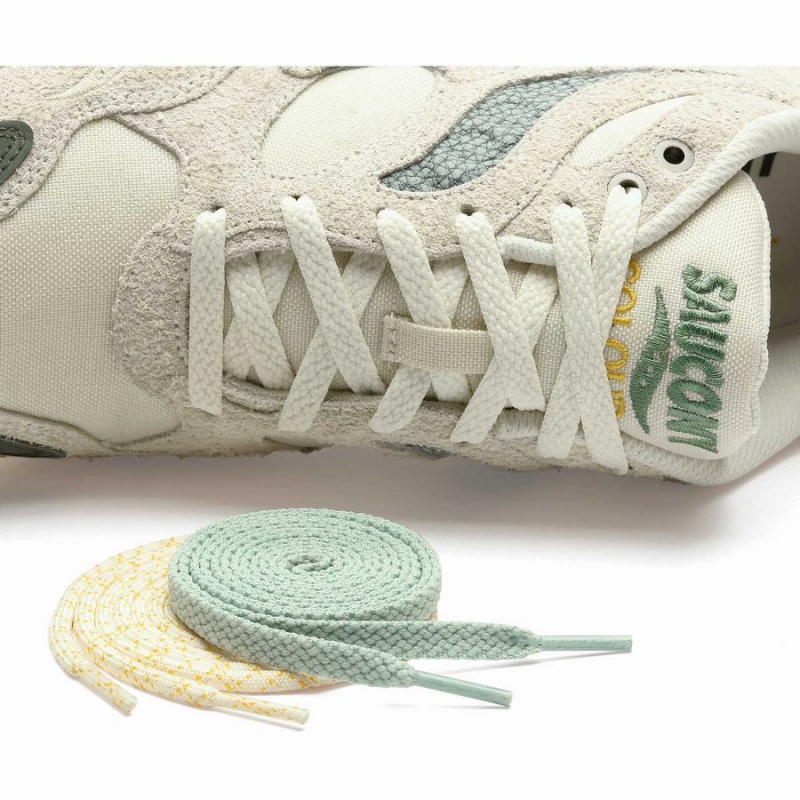 Beige / Green Saucony x Colour Plus Grid Shadow 2 Women's Sneakers | Philippines S58071-M63