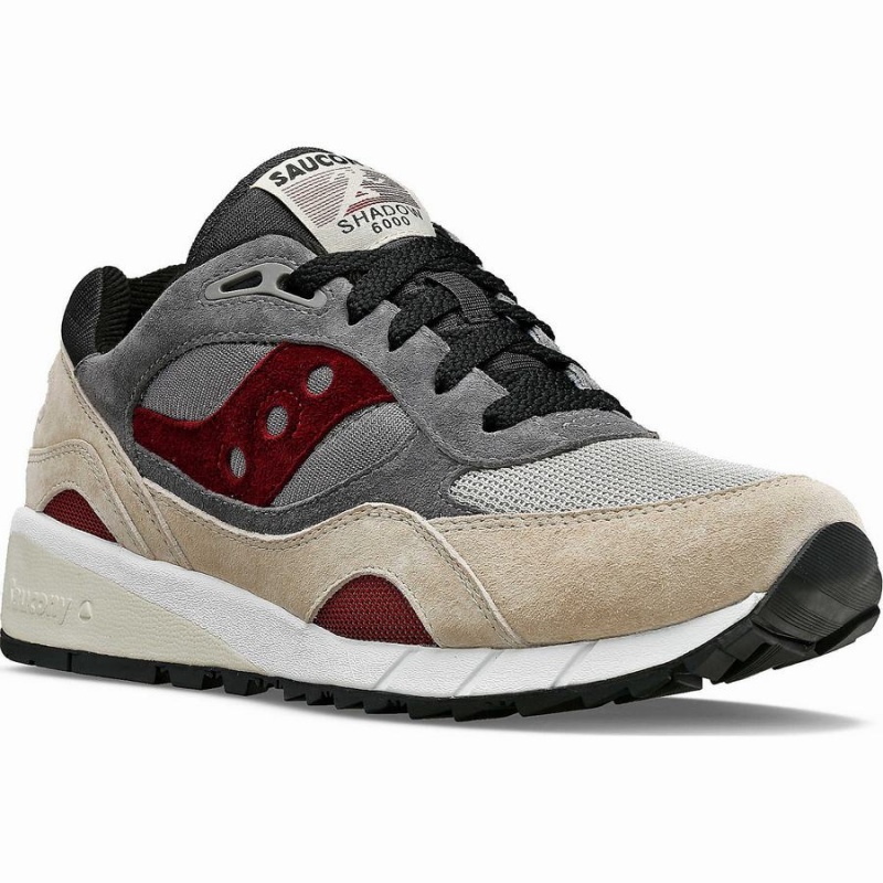 Beige / Grey Saucony Shadow 6000 Men's Sneakers | Philippines S06589-B65