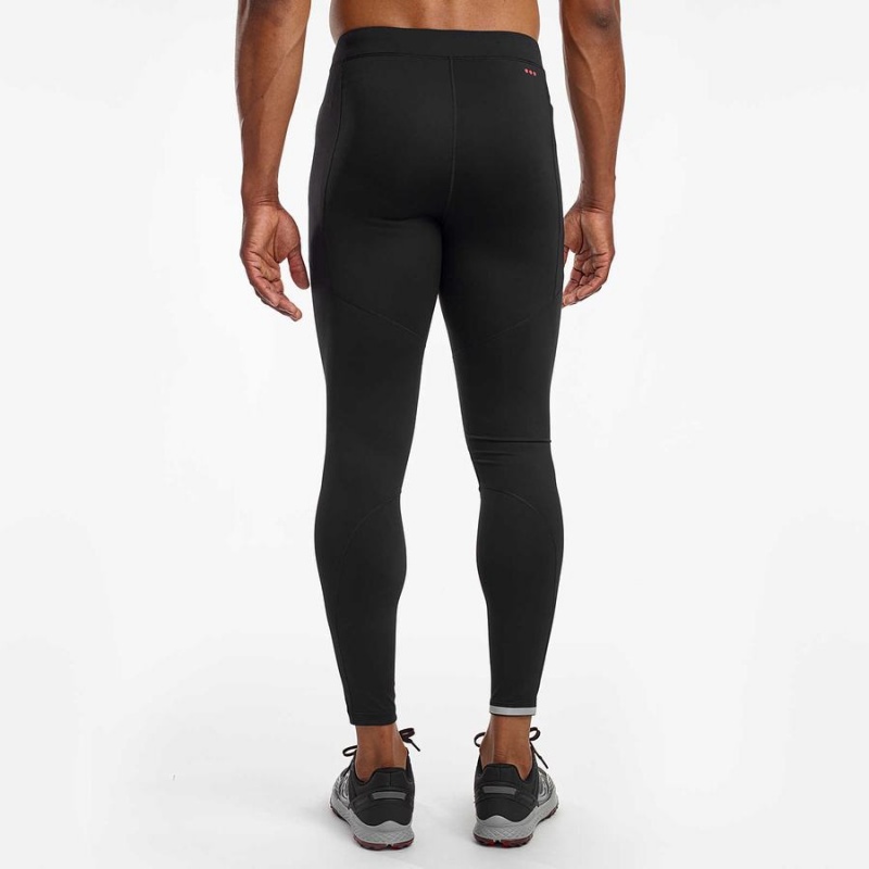 Black Saucony Bell Lap Men's Tight | Philippines S46573-P59