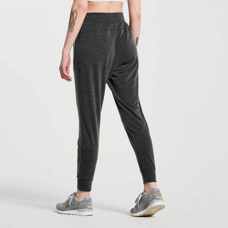 Black Saucony Boston Women's Pants | Philippines S87415-N78