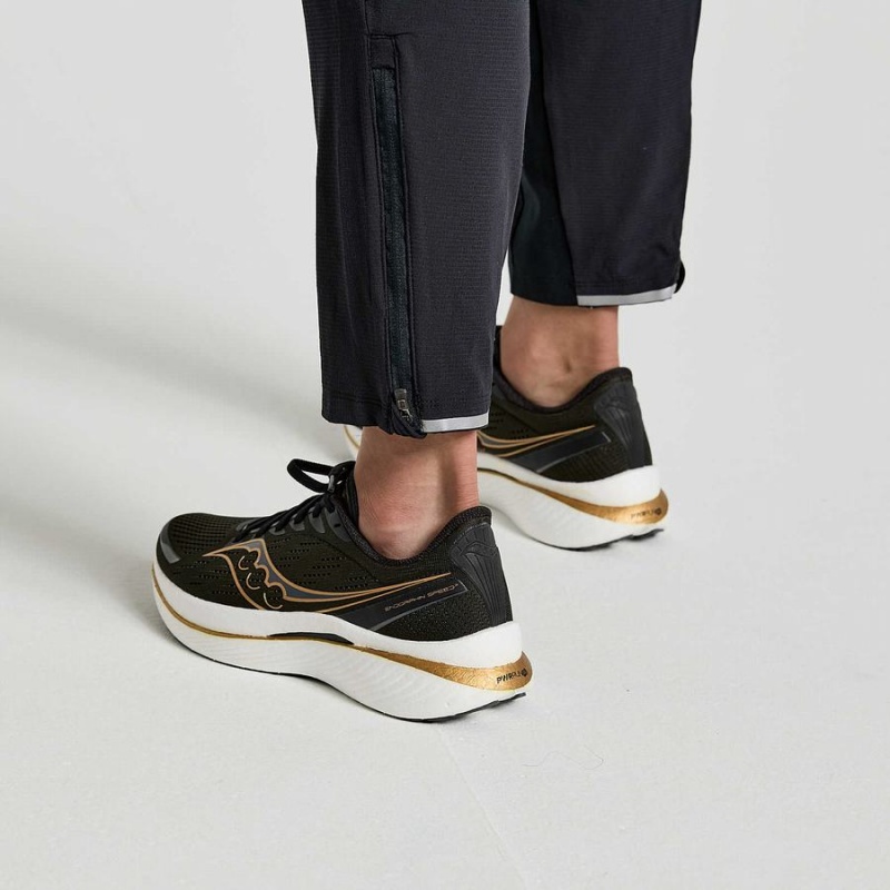 Black Saucony Boston Woven Men's Pants | Philippines S19475-F79