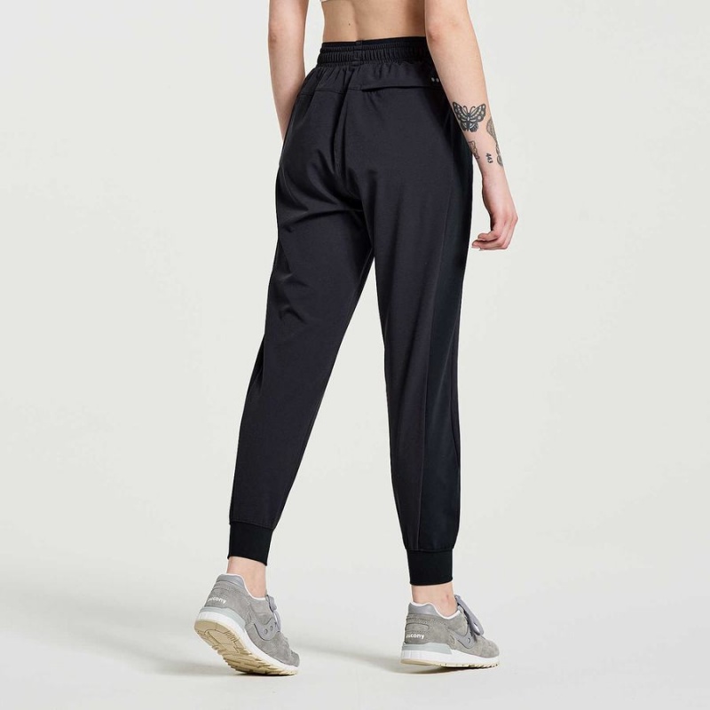 Black Saucony Boston Woven Women's Pants | Philippines S51698-L95