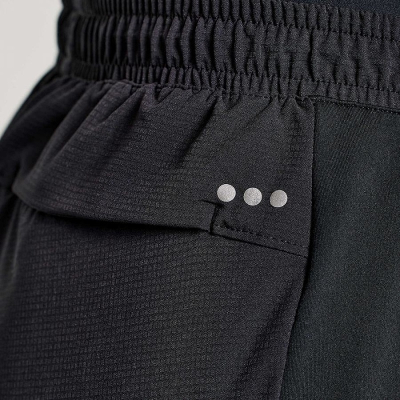 Black Saucony Boston Woven Women's Pants | Philippines S51698-L95