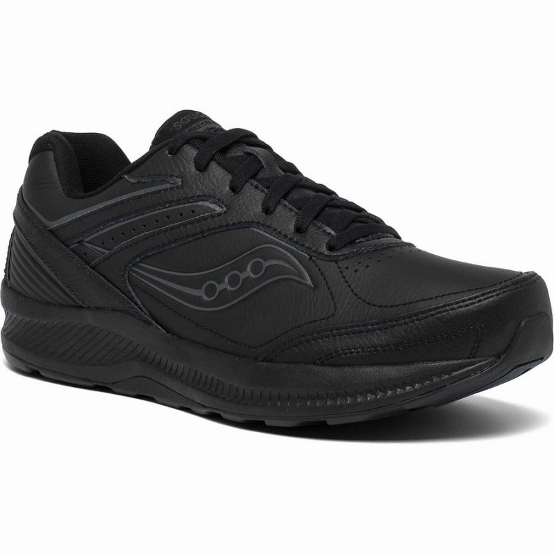 Black Saucony Echelon Walker 3 Men's Walking Shoes | Philippines S02541-B35