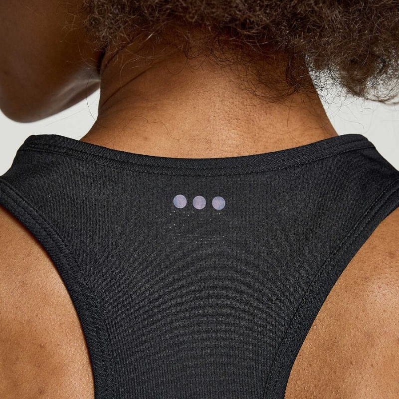 Black Saucony Elevate Women's Tank Top | Philippines S34786-F09