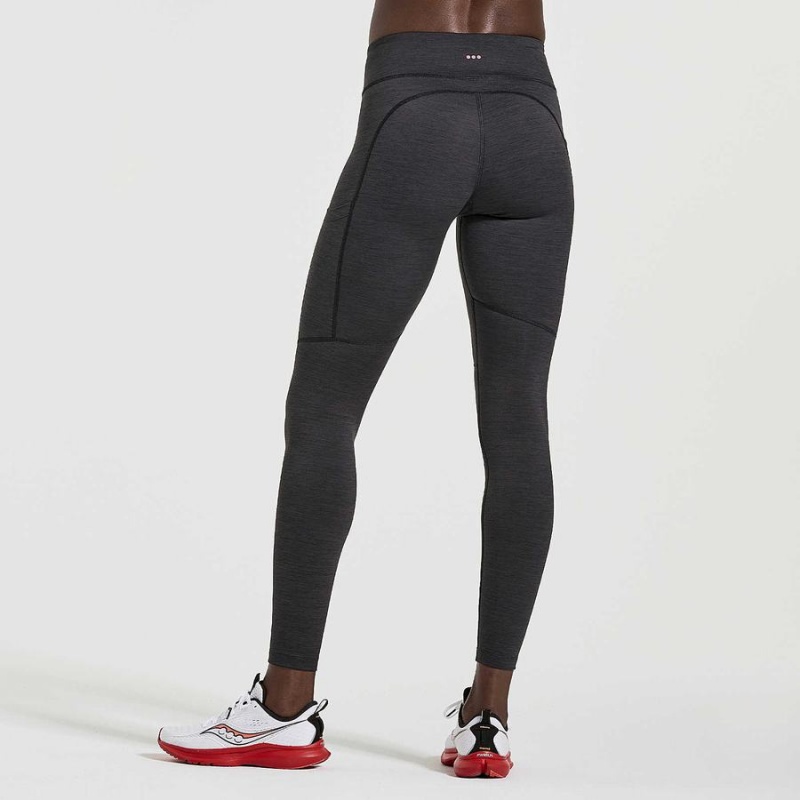 Black Saucony Fortify Women's Tight | Philippines S38502-V94